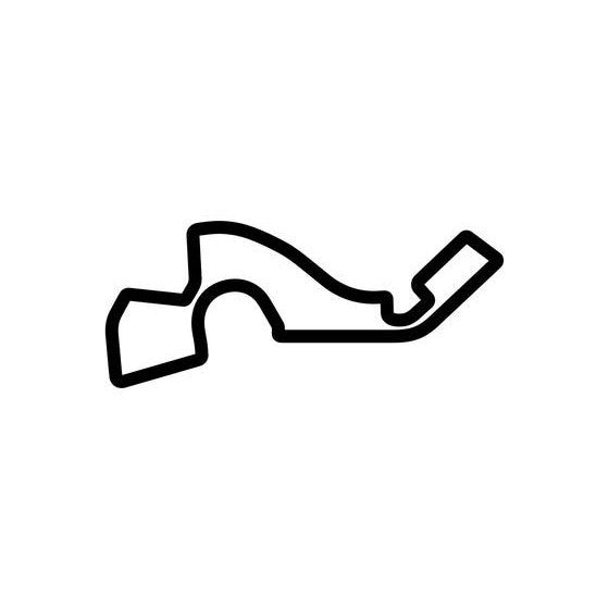 Sochi Autodrom Circuit Race Track Outline Vinyl Decal Sticker