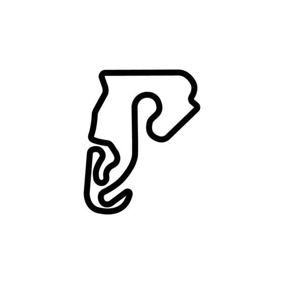 Spring Mountain Motorsports Ranch 31 Circuit Race Track Outline Vinyl ...