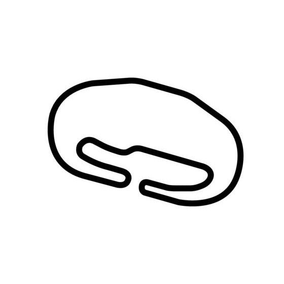 Texas Motor Speedway Royal Course Circuit Race Track Outline Vinyl Dec ...