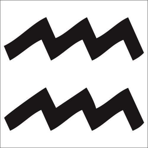 Aquarius Zodiac Decal Sticker Horoscope Astrology