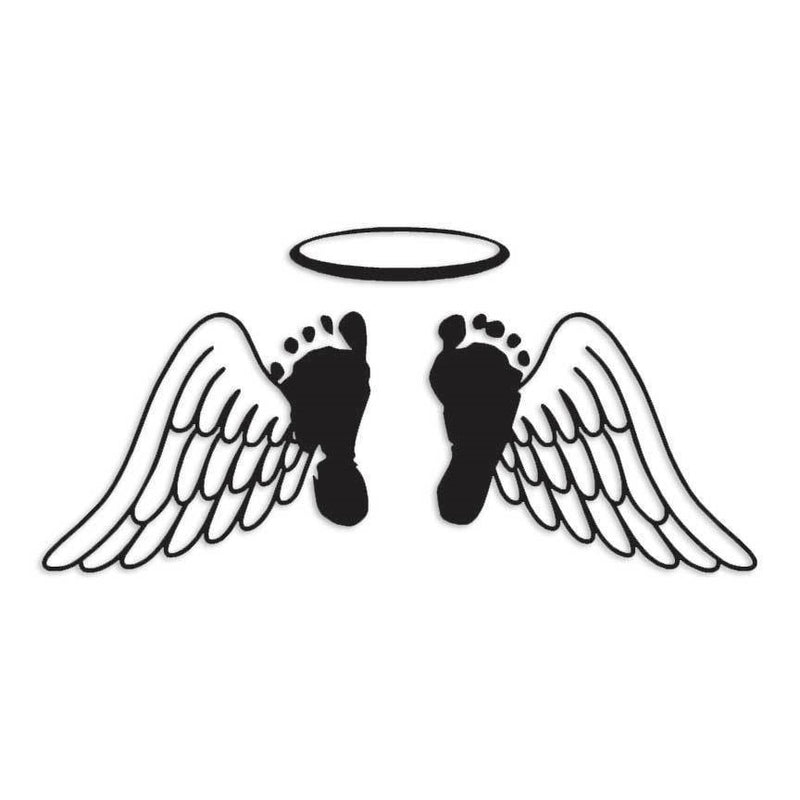 Baby Memorial Angel Decal Sticker