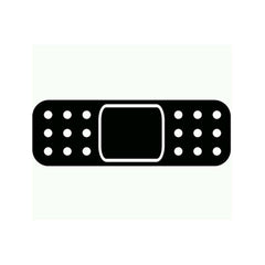 Bandage Band Aid Sticker Decal Vinyl Black