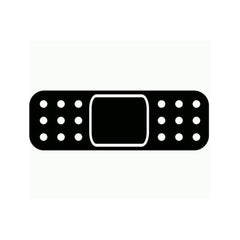 Bandage Band Aid Sticker Decal Vinyl Black