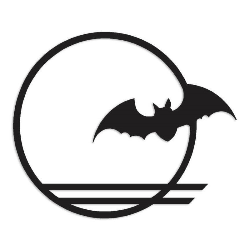 Bat Moon Decal Sticker