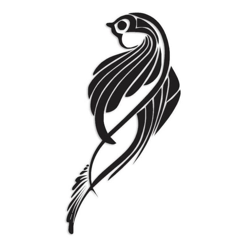 Bird Perched Decal Sticker 2