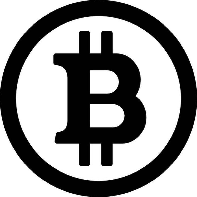 Bitcoin Die cut Vinyl Decal   Logo Car Window Sticker phone Blockchain BTC Coin