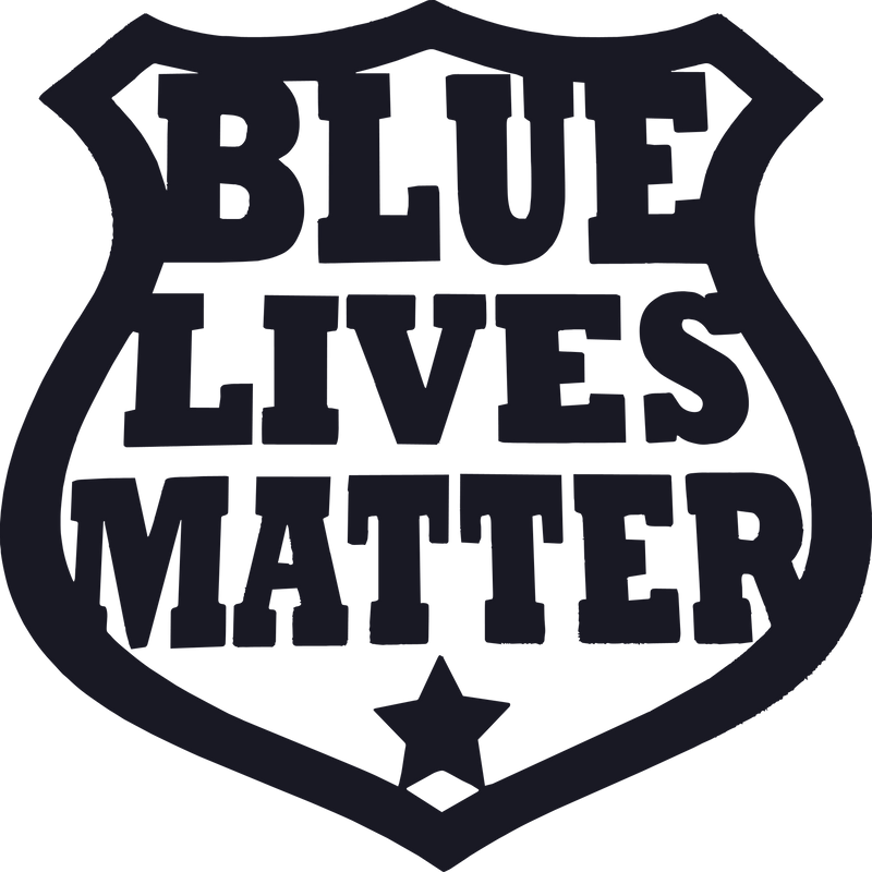 Blue Lives Matter Shield Sticker Decal Car Truck Window Police Support