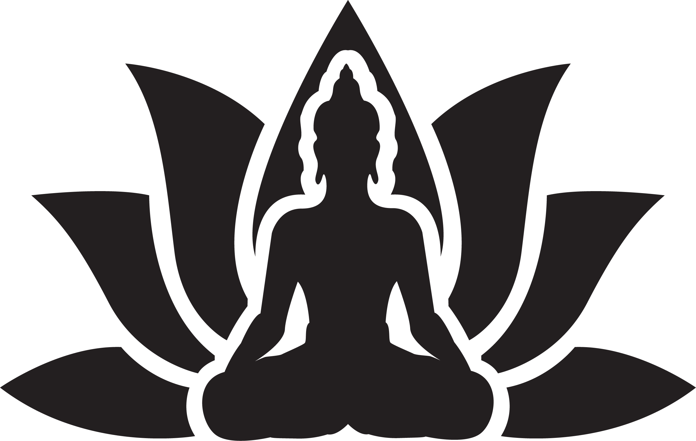 Buddha Buddhist Yoga Lotus Flower Background Vinyl Decal Sticker