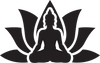 Buddha Buddhist Yoga Lotus Flower Background Vinyl Decal Sticker