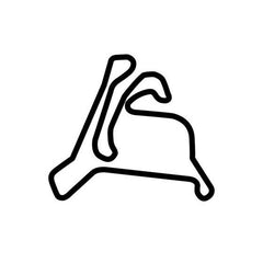 Calabogie Motorsports Park Pro Circuit Race Track Outline Vinyl Decal Sticker