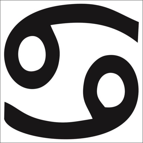 Cancer Zodiac Decal Sticker Stars Astrology Horoscope