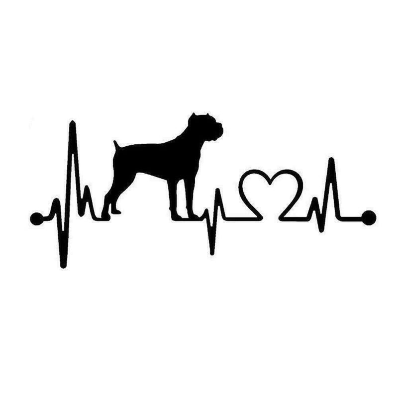 Cane Corso Heartbeat Dog Breed Fun Window Sticker Vinyl Decal