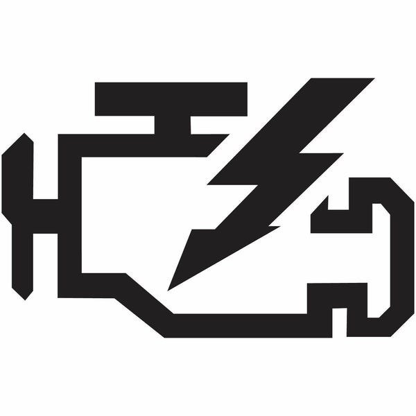 Check Engine Light Die cut Vinyl Decal Logo Car warning Sticker JDM tr ...