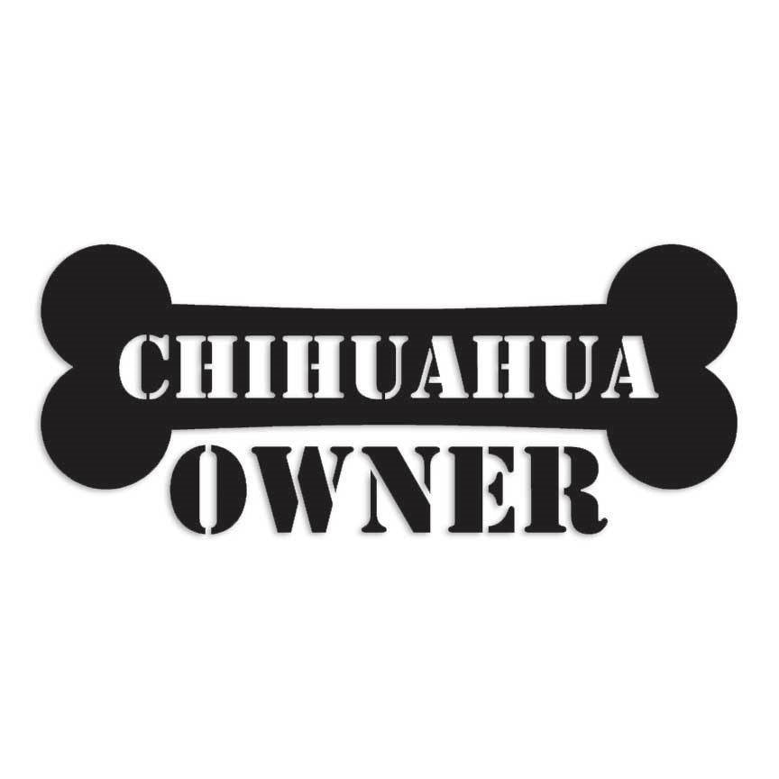 Chihuahua Owner Bone Decal Sticker