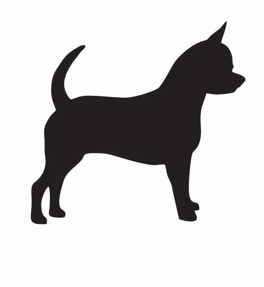 Chihuahua Dog Vinyl Decal   Logo Car Window Sticker phone animal fun mexico tiny
