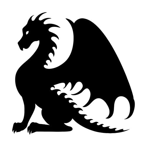 DRAGON Vinyl Decal Sticker Wyvern Fantasy Folklore Medieval