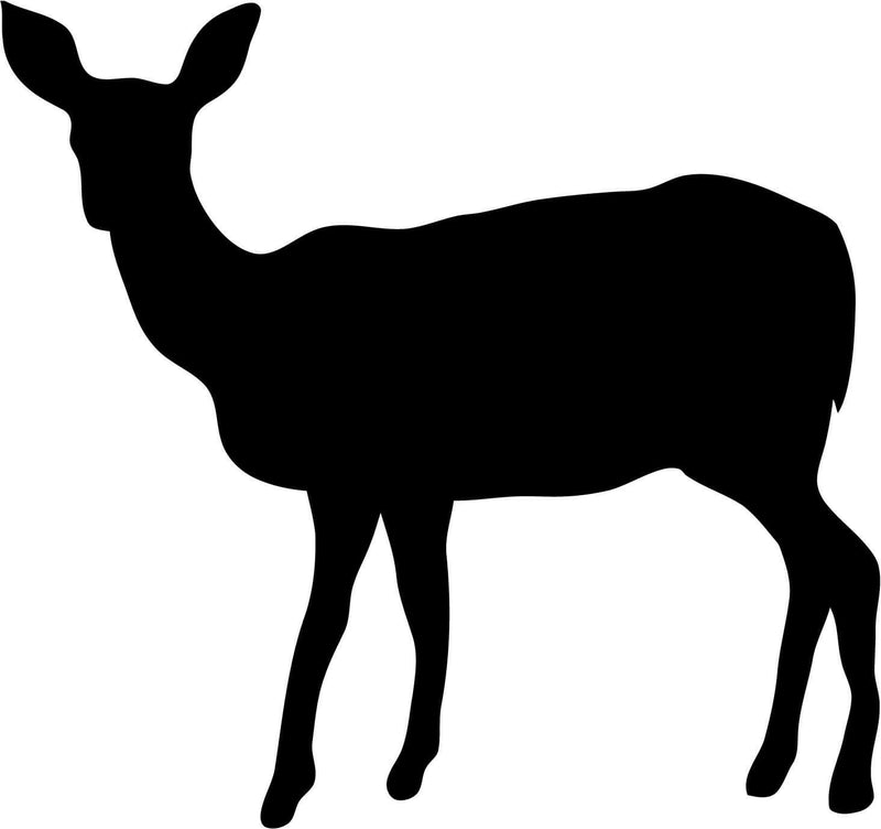 Deer Doe Silhouette Vinyl Car Window Laptop Decal Sticker