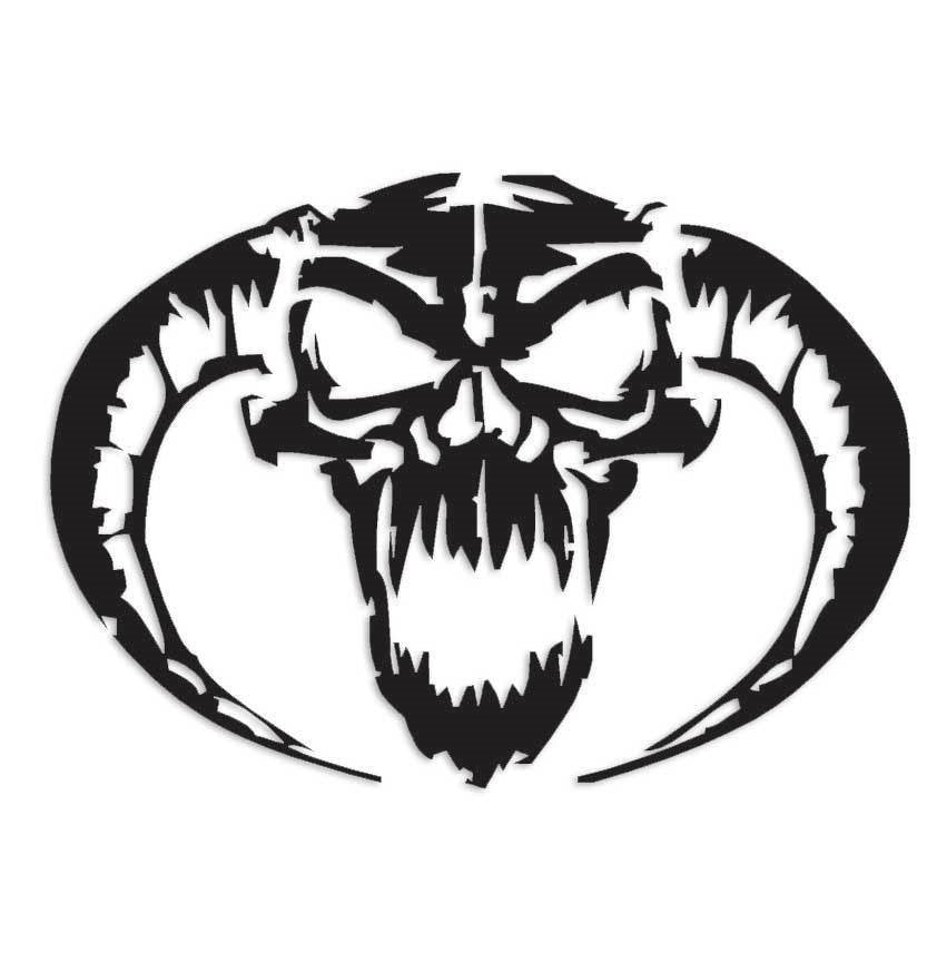 Demon Devil Skull Decal Sticker – Decals Hut