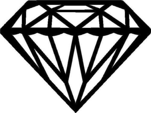 Diamond vinyl decal sticker truck car window laptop JDM classy bling