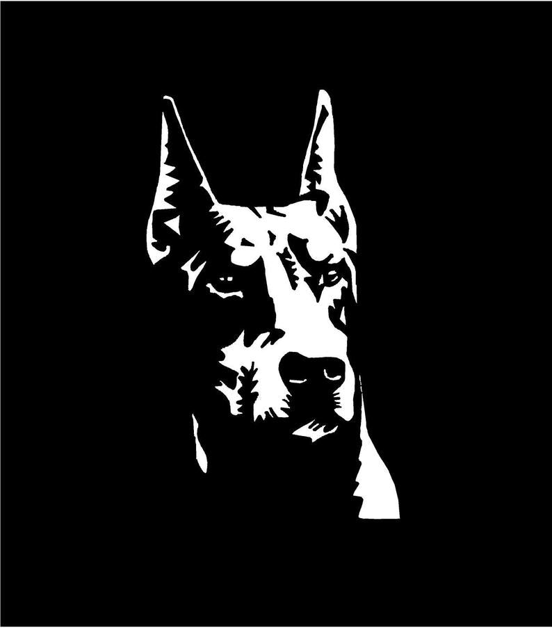 Doberman Pinscher decal Doberman Dog Breed Vinyl Decal Doberman Custom Car Decal I love my Doberman decal Dog lovers doberman decal