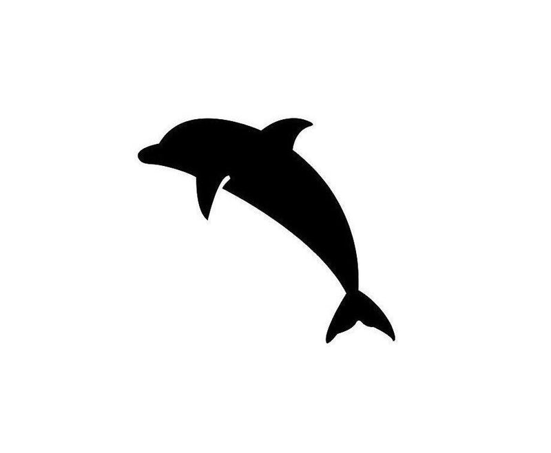 Dolphin Vinyl Die Cut Car Decal Sticker