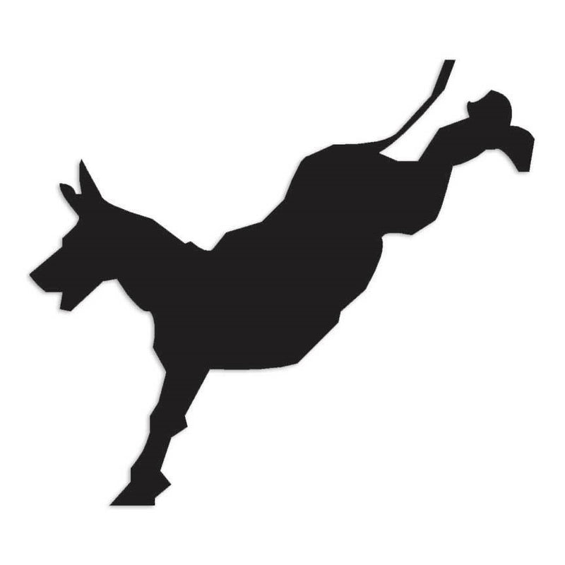 Donkey Mule Kicking Decal Sticker