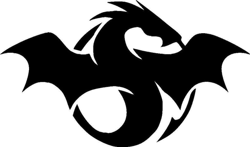 Dragon circle decal vinyl sticker