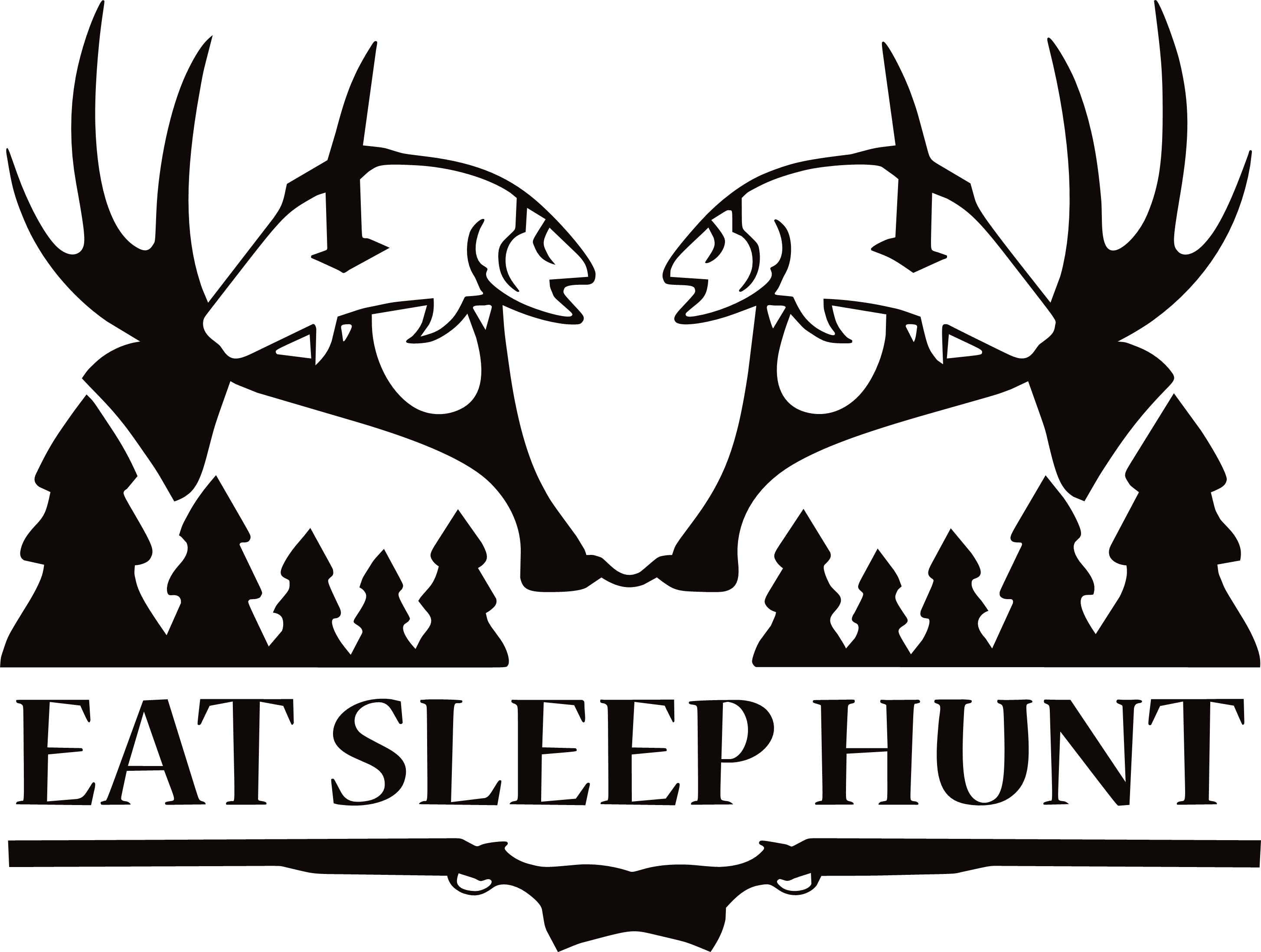 EAT SLEEP HUNT Hunting Decal EAT SLEEP HUNT Fishing Hunt Sticker – Decals  Hut