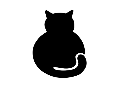 Fat Cat Vinyl Decal   Love Kitten Animal Meow Car Window Wall Cute Kitty Sticker