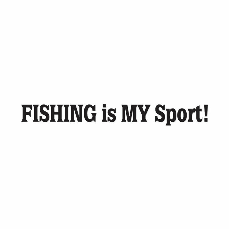 Fishing Is My Sport Fish Text Decal Sticker