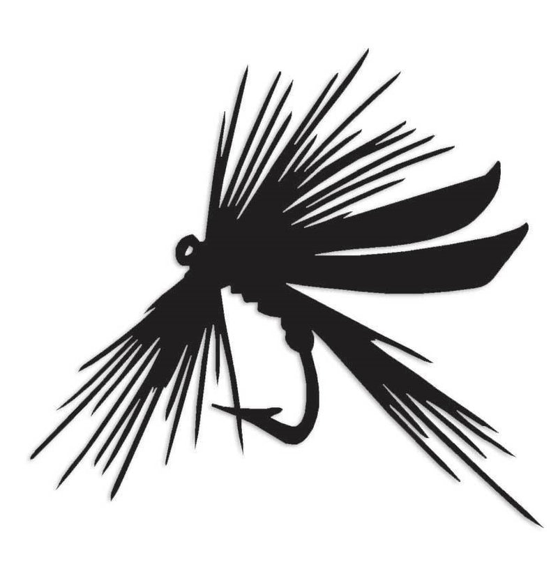 Fly Fishing Lure Hook Decal Sticker
