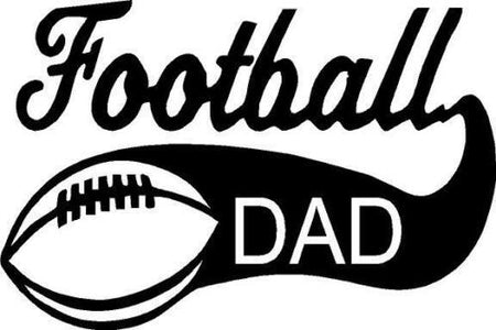 Football DAD vinyl decal sticker sports quarterback lineback