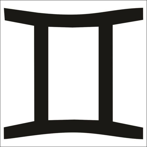 Gemini Zodiac Decal Sticker Stars Astrology Horoscope