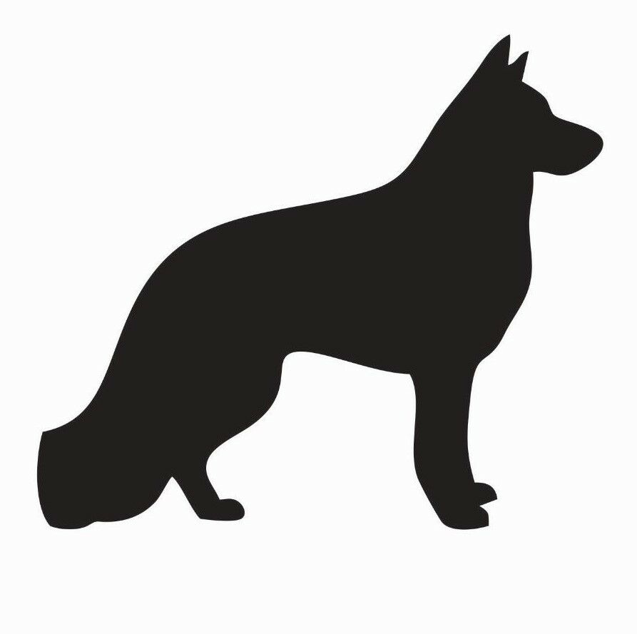 German Shepherd Dog Vinyl Die Cut Car Decal Sticker