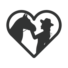 Girl Kissing Horse Heart Horse Lover Equestrian Animal Vinyl Decal Sticker