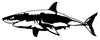 Great White Shark Vinyl Decal Car Window Wall Laptop Bumper Sticker Fish Ocean King