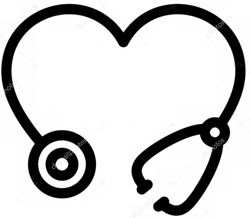 Heart Stethoscope nurse or doctor