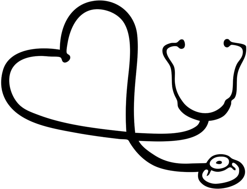 Heart Stethoscope vector 2