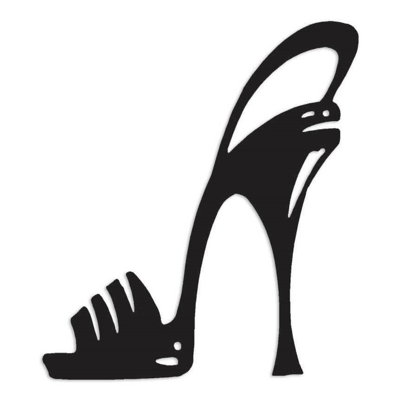 High Heel Stiletto Shoe Ladies footwear Decal Sticker
