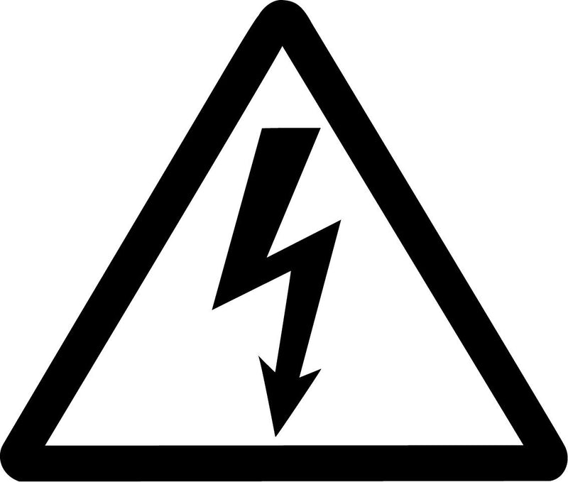 High Voltage Symbol Vinyl Sticker Decal JDM Electric Danger