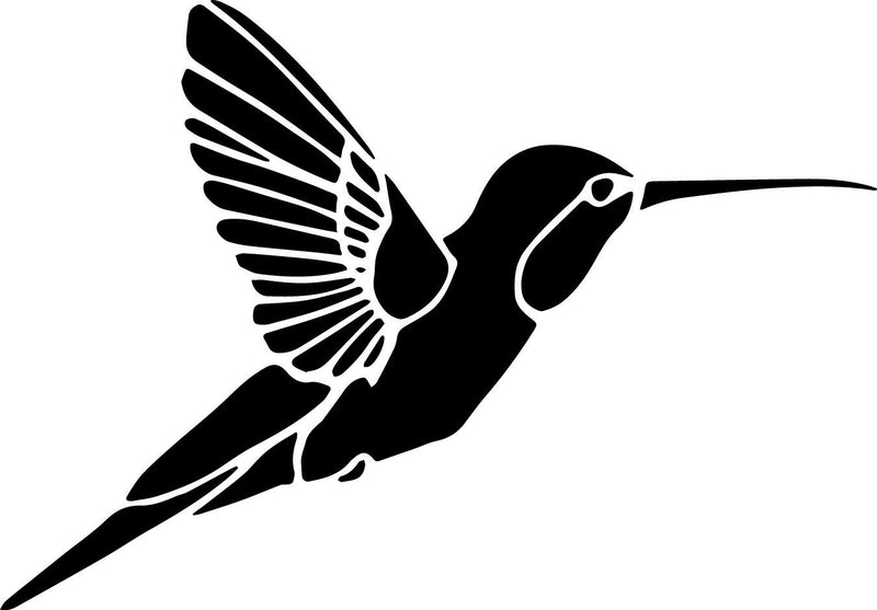 Hummingbird Bird Decal Window Bumper Sticker Car Decor Wildlife Humming Bird