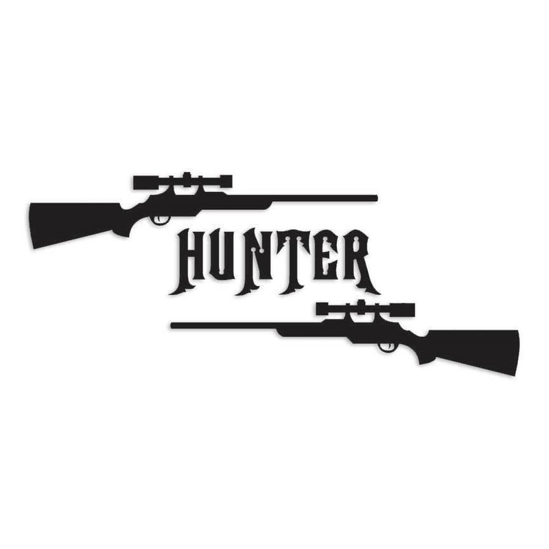 Hunting Rifle Hunter Decal Sticker