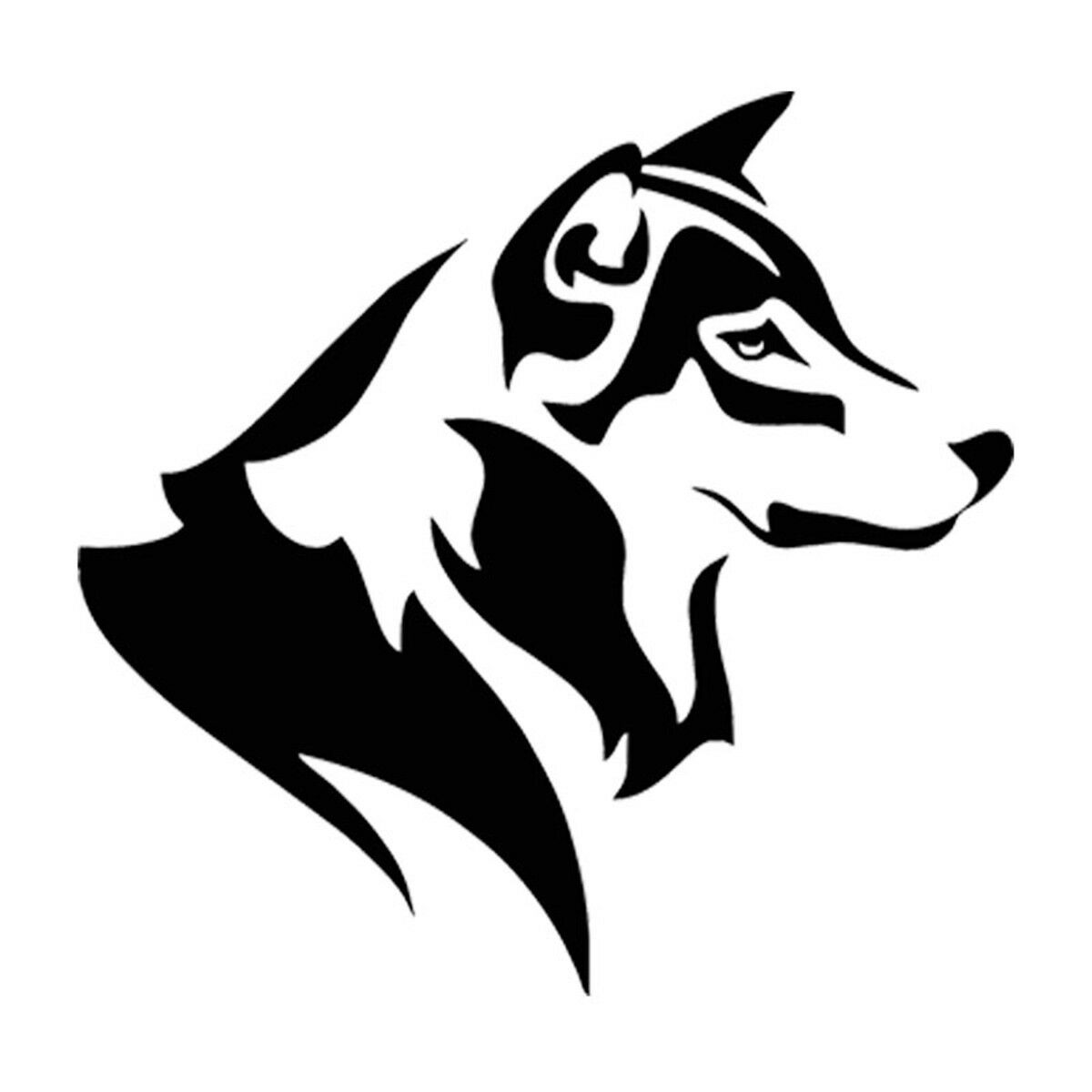 Husky Dog Head Sticker