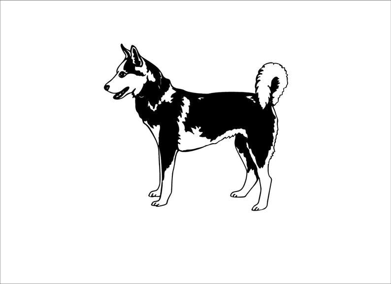 Husky Dog Breed Decal Custom Car Vinyl Decal Sticker Custom Car Vehicle Auto Decal