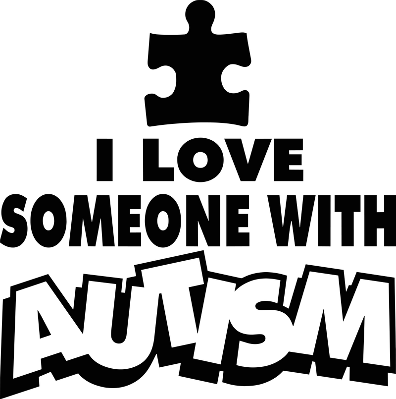 I Love Someone With Autism Vinyl Car Window Laptop Decal Sticker