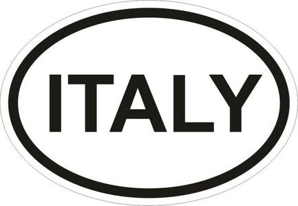 ITALY COUNTRY CODE OVAL VINYL STICKER bumper decal ITALIA International CAR