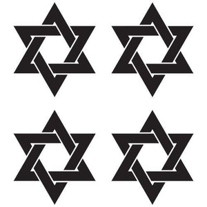 Jewish star of david religious car window vinyl decal sticker