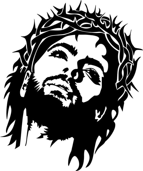 Jesus vinyl decal sticker christian christ religious catholic – Decals Hut