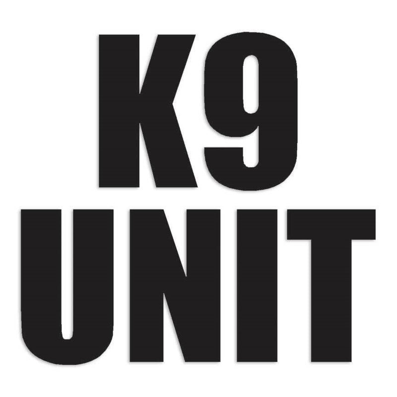 K9 Unit Decal Sticker