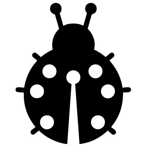 Ladybug flower bug lady girl car decoration garden vinyl decal sticker